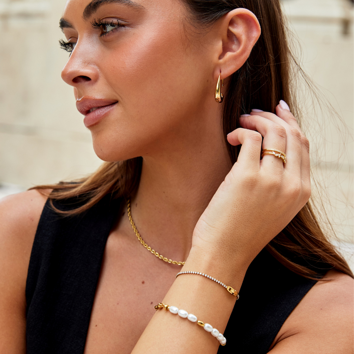 Niyah Kristall Gold Bracelet