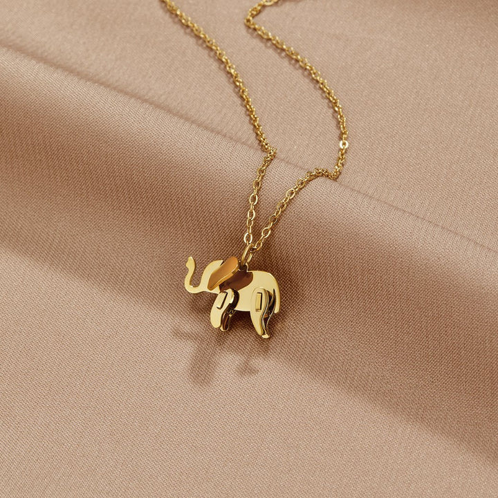 Golden Elephant Necklace
