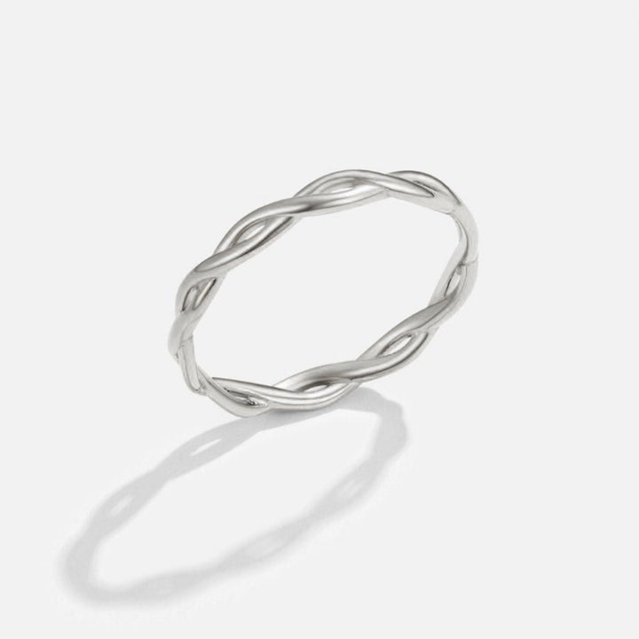 18K Silver Infinity Spinner Ring