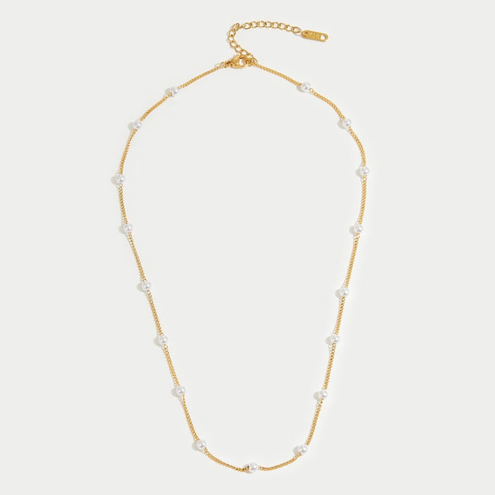 Golden Pearl Necklace Reine