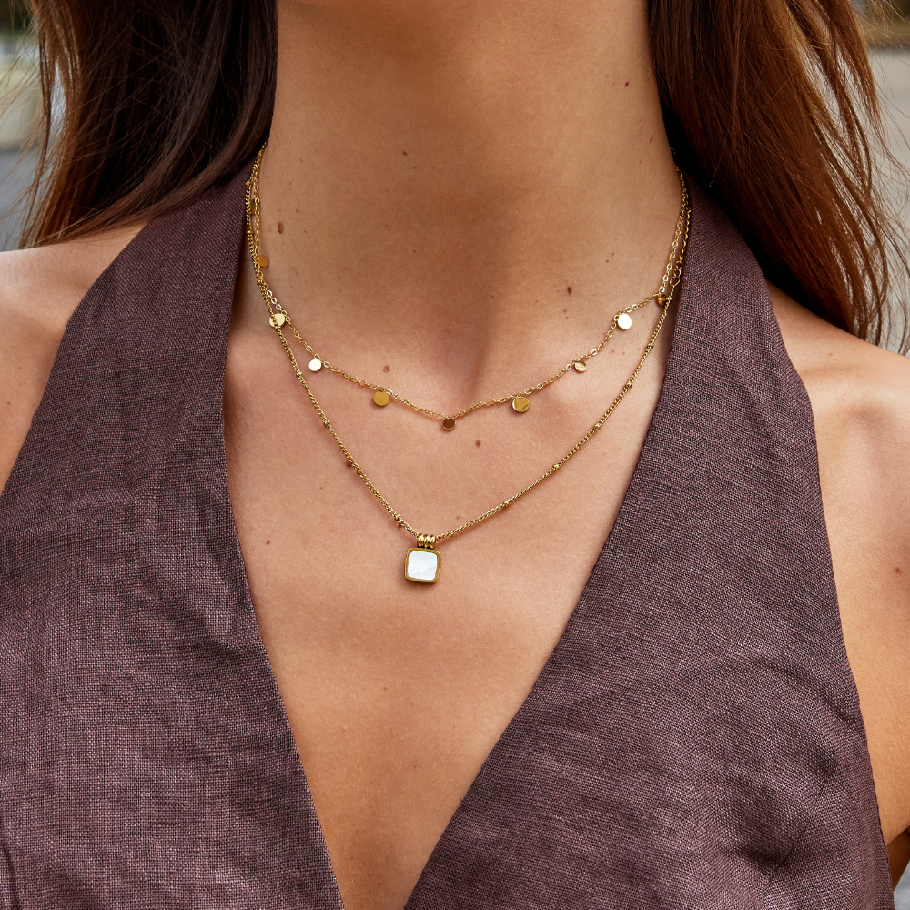 Agatha Gold Drop Necklace