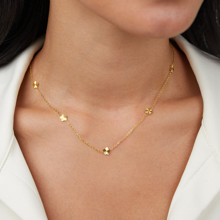 Blumen Power Gold Chain Necklace