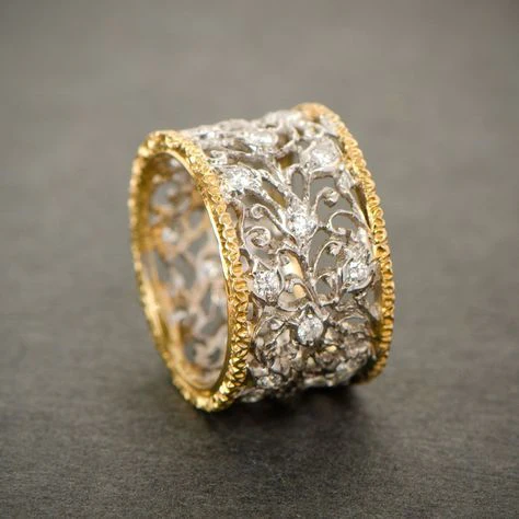 Teressa - Vintage Ivy Ring with Zircon
