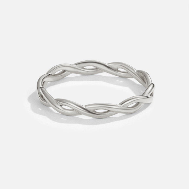 18K Silver Infinity Spinner Ring