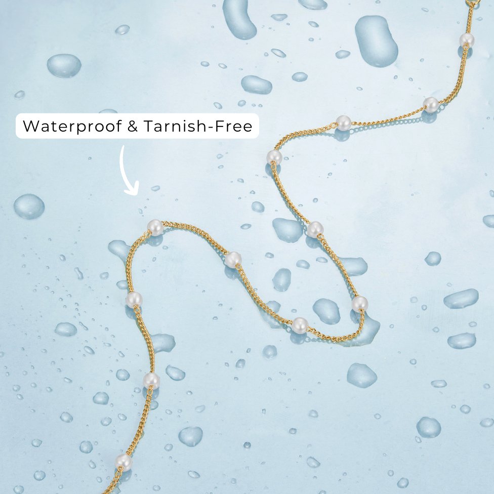 Golden Pearl Necklace Reine