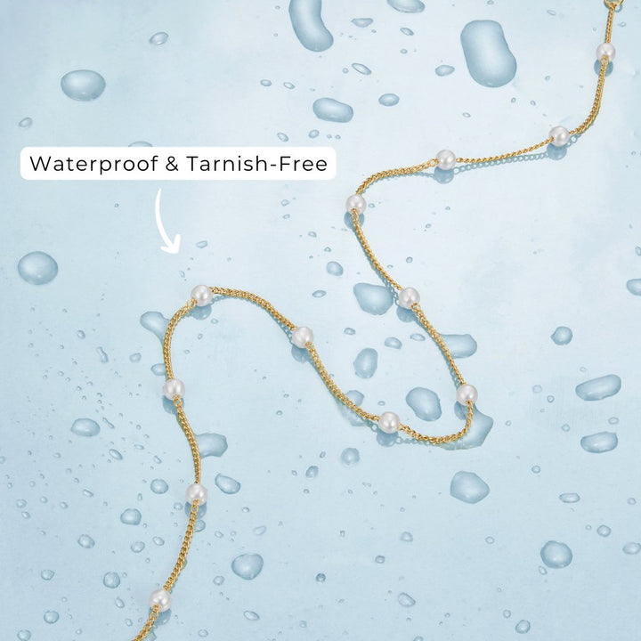 Golden Pearl Necklace Reine