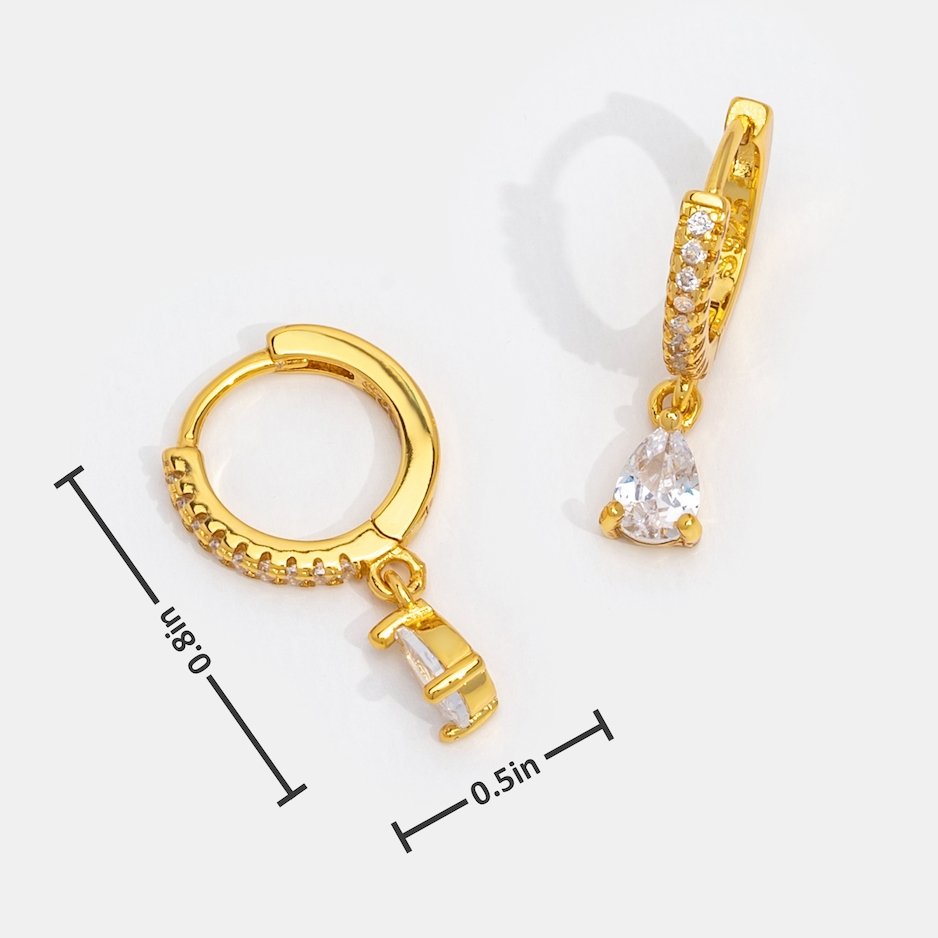 Premium Gold Crystal Earrings