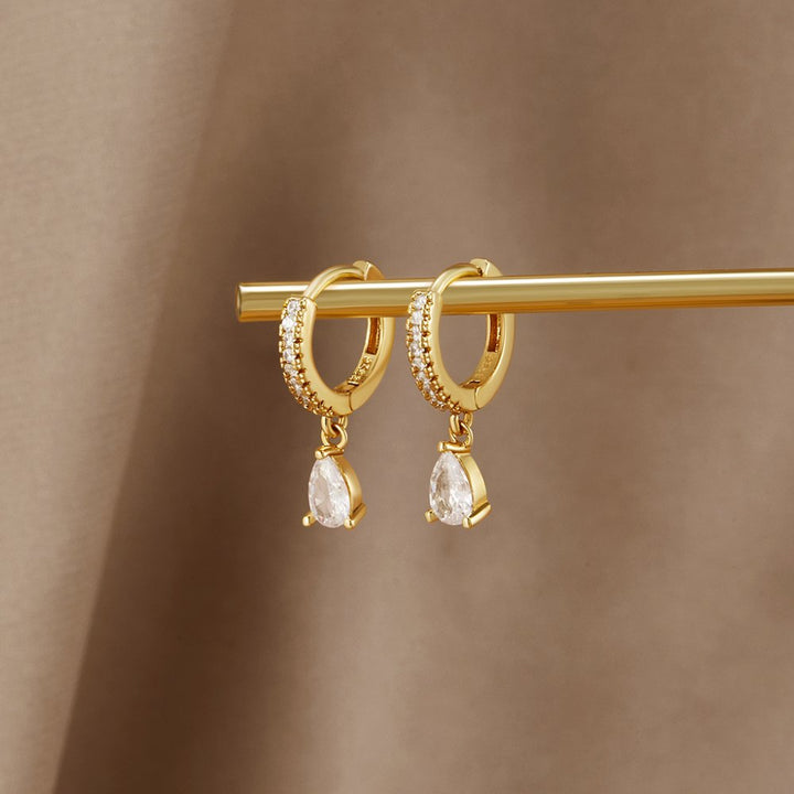 Premium Gold Crystal Earrings